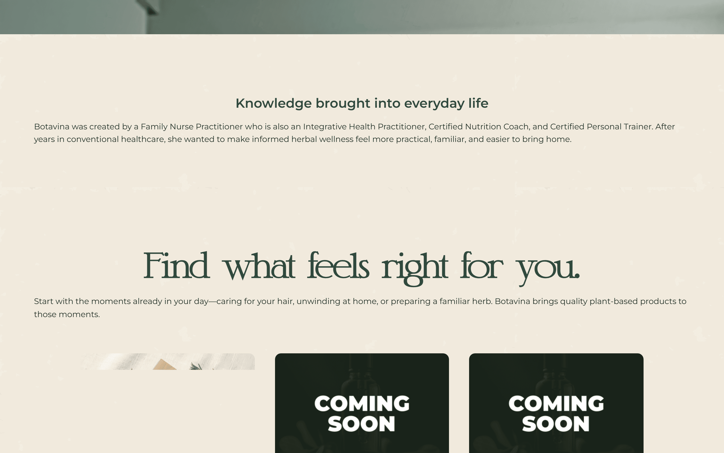 Storefront & Product Catalog: Custom botanical design system aligned with packaging