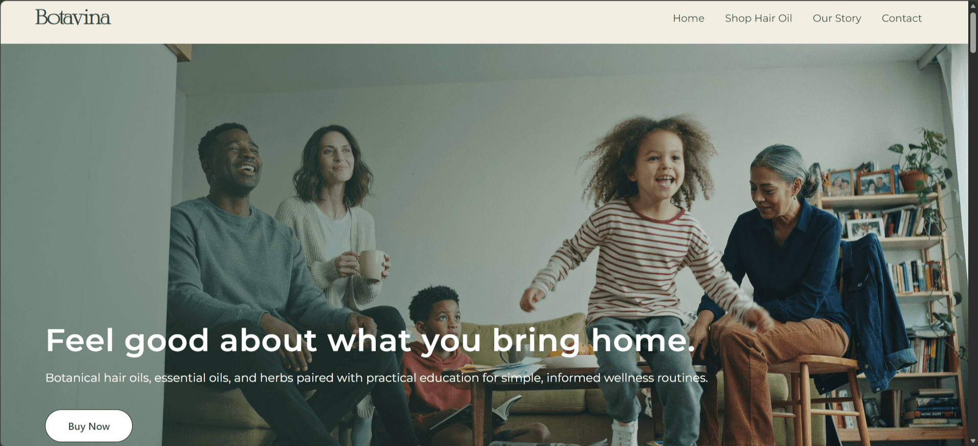 Botavina Herbs: a premium brand's first storefront, built around what it couldn't say